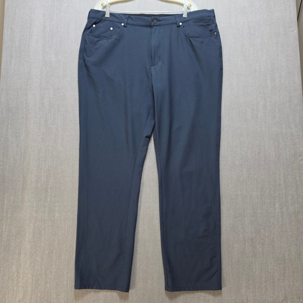 Greg Norman Golf Pants Mens 40x32 Navy Blue Stretch Performance 5-Pocket